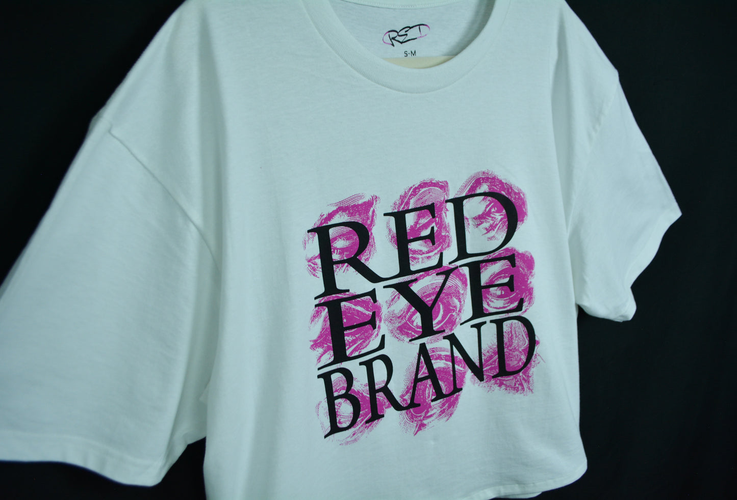 CROPPED VISUAL IDENTITY TEE // BARBIE PINK