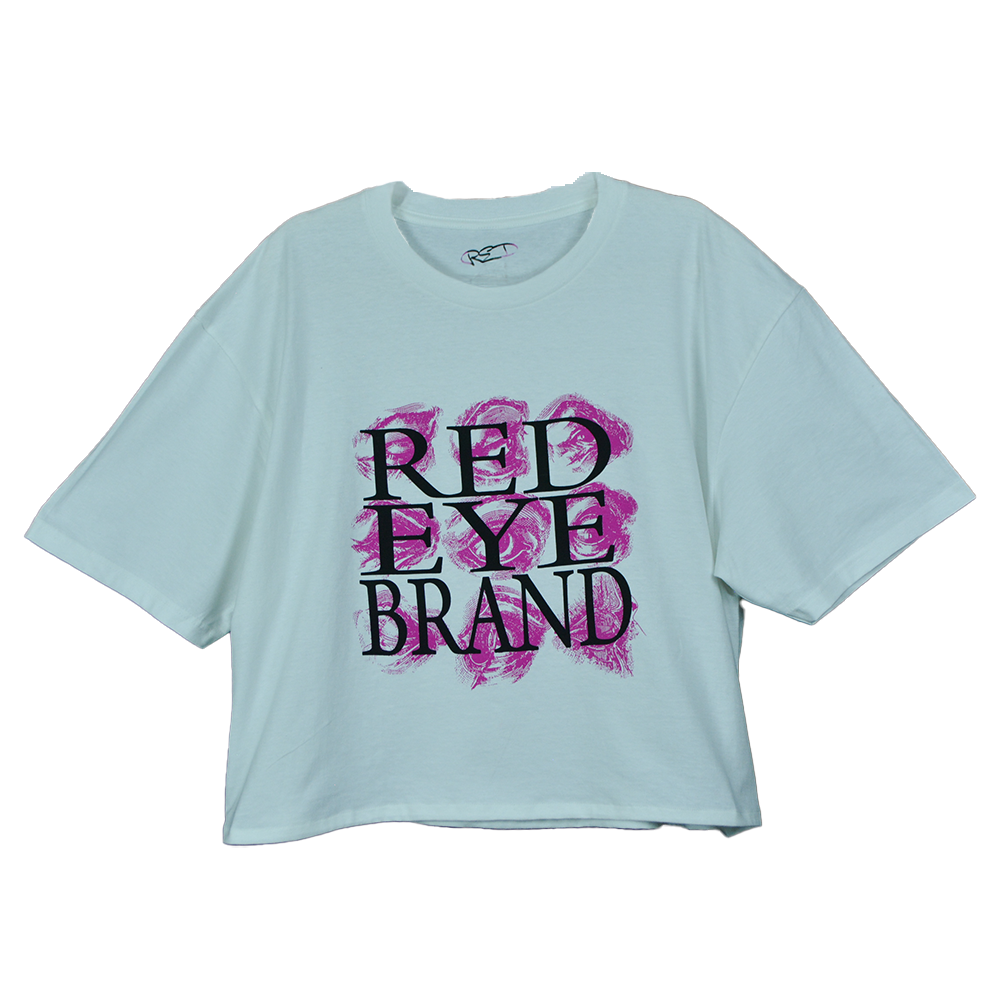 CROPPED VISUAL IDENTITY TEE // BARBIE PINK