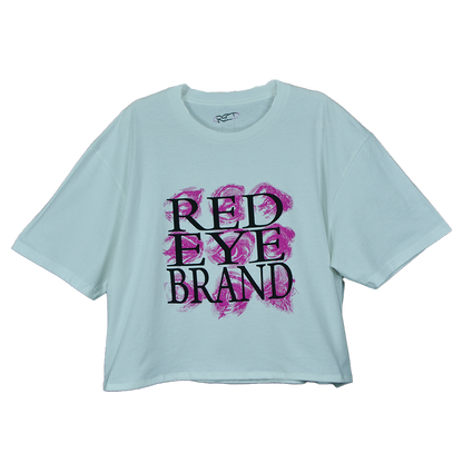 CROPPED VISUAL IDENTITY TEE // BARBIE PINK