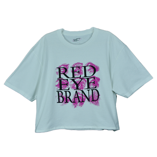 CROPPED VISUAL IDENTITY TEE // BARBIE PINK